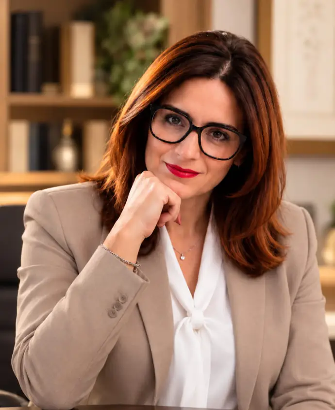 Avvocato Alessia Zitelli nel suo studio legale ad Augusta, provincia di Siracusa